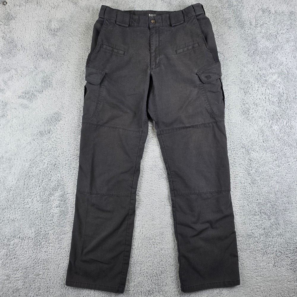 5.11 Tactical Stryke Cargo Pants Mens 32x32 Black Ripstop Work Utility Pockets